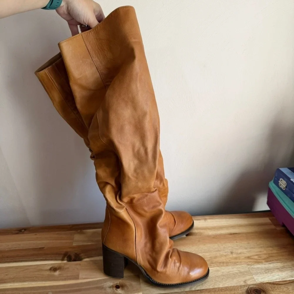 Free People Elle Tall Slouch Boots NEW